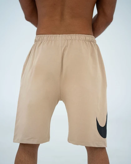 شلوارک بگ ورزشی NIKE کرم