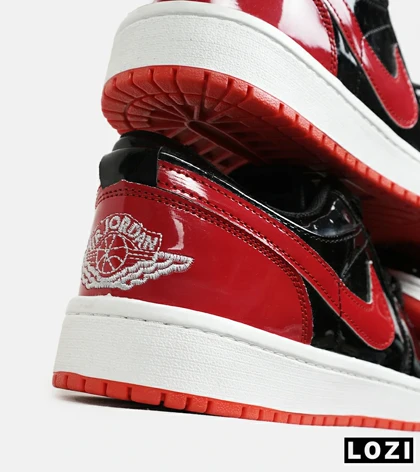 کفش کتانی مردانه و زنانه مشکی قرمز NIKE jordan 1 مدل 6587