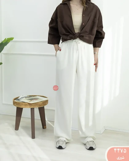 شلوار بگ لینن رویال 4475