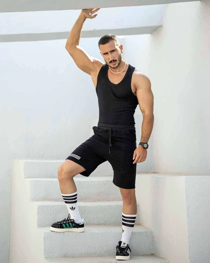 رکابی تنک تاپ قهرمانی آیسان اسلامی مشکی