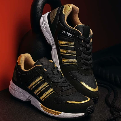 کفش ورزشی مردانه مشکی عسلی مدل ZX7000