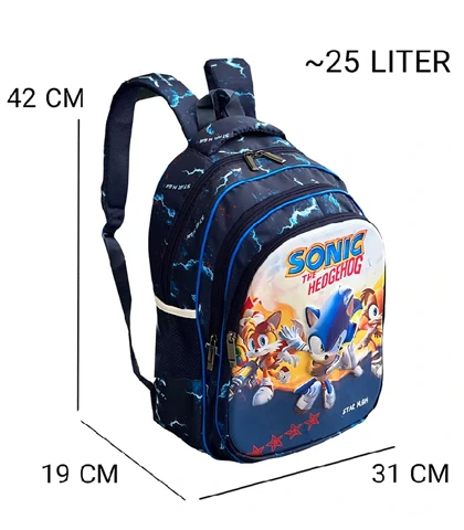 کوله پشتی مدرسه سونیک 3929 SONIC