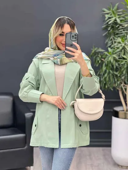 مانتو لینن سر شانه ژیله