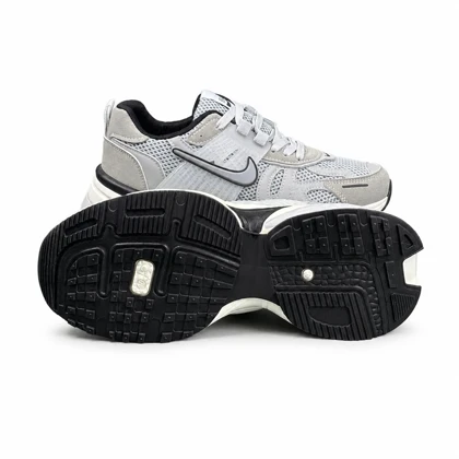 کتانی خارجی ست زن و مرد مدل نایکی طوسی Nike V2K