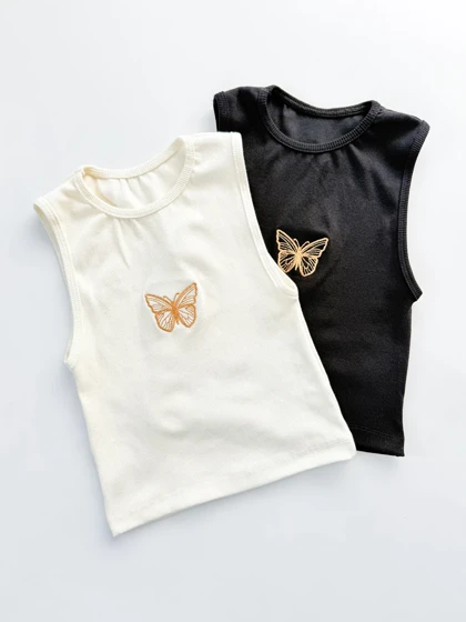 کراپ تاپ کبریتی طرح پروانه