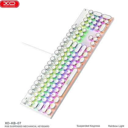 کیبورد مکانیکی سیمی ایکس او XO مدل KB-07 با نور RGB