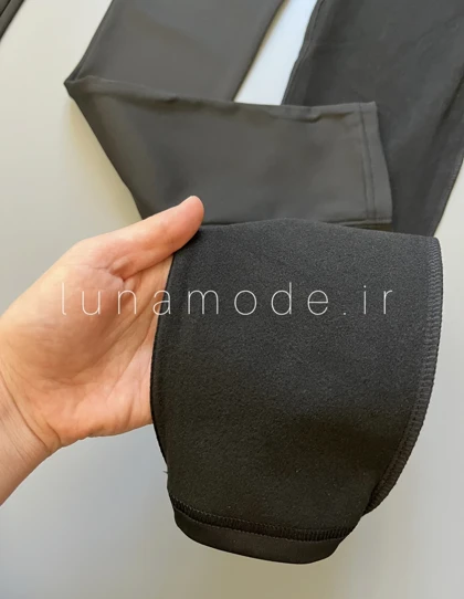 لگ باربی داخل کرک دار زنانه فلامنت تک‌رنگ مشکی