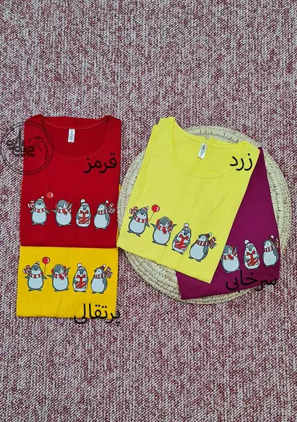 تیشرت طرح پنگوئن