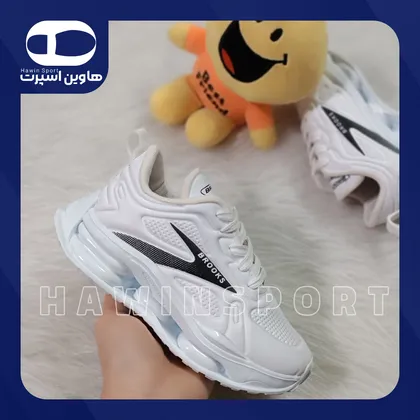 کتانی اسپرت بچگانه بروکس سفید