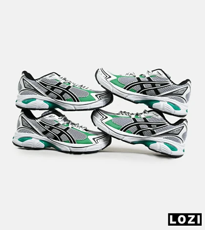 کفش کتانی بزرگ پا خاکستری مشکی سبز ASICS GT 2130