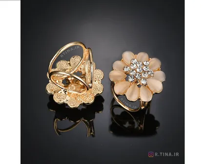 گیره روسری جدید مجلسی فلزی نگین‌دار