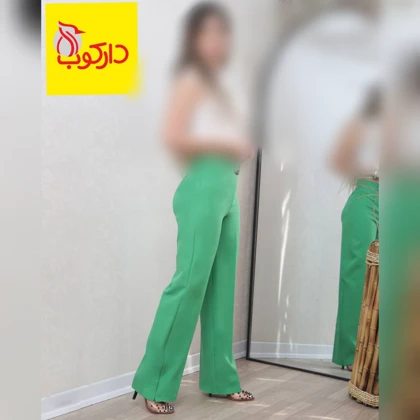 شلوار بگ گشاد زنانه بغل زیپ‌دار مازراتی