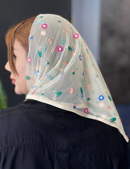 مینی اسکارف گلدوزی کد : M31