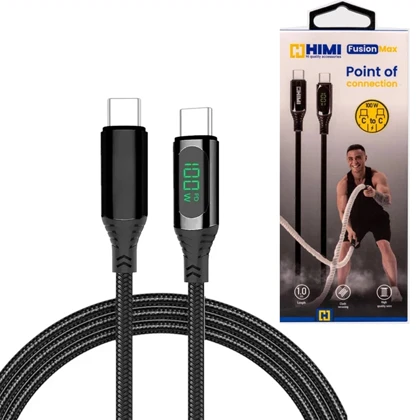 کابل USB-C توان 100 وات هیمی Himi مدل Fusion Max یک متری