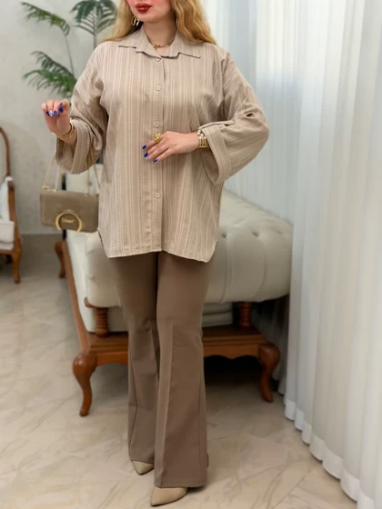 شومیز مانتویی کوک دوزی 3785