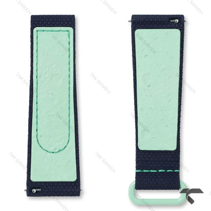 بند رابر امگا سواچ ماموریت به زمین سبز سرمه ای Swatch-Strap-10730-U