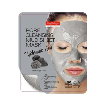 ماسک صورت پیوردرم مدل خاکستر آتشفشان 15 گرم