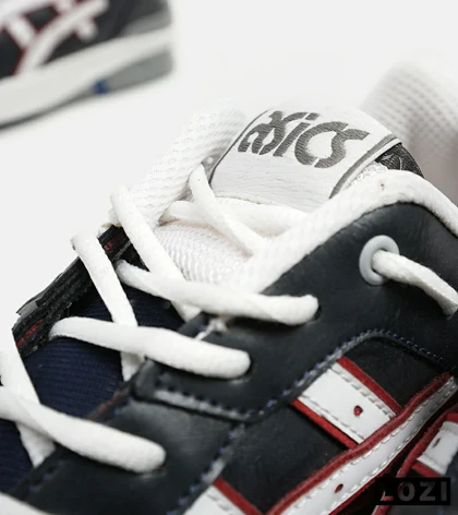 کفش کتانی مردانه مشکی سفید قرمز ASICS TIGER RUNNER II