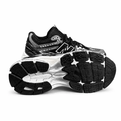 کتانی مردانه نیوبالانس مشکی طوسی New BALANCE 1906