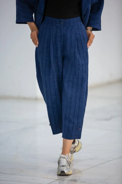 شلوار زنانه شنل مچ دکمه