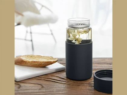 بطری شیشه ای قابل حمل شیائومی Xiaomi Youpin Funjia Home Portable Glass Bottle Capacity 350ml