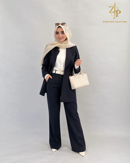 کت و شلوار زنانه مجلسی کرپ ایوا