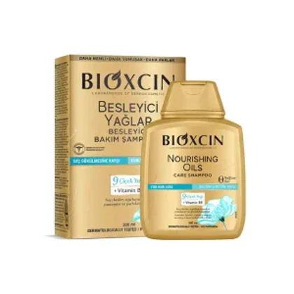 شامپو ضد ریزش بدون سولفات بایوکسین حاوی 9 روغن مغذی مناسب موهای مستعد ریزش Bioxcin Nourishing Oils Sulfate-Free Anti-Hair Loss Care Shampoo