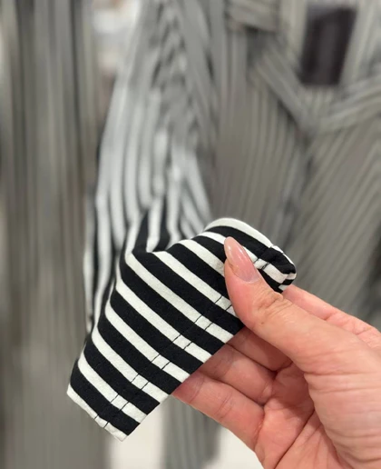 بلوز شلوار سایز بزرگ جلو دکمه‌ای سیاه اینچه کد24328