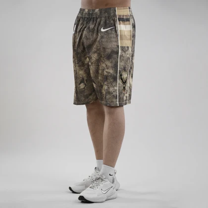 ست رکابی و شلوارک بسکتبالی میلواکی باکس مدل Nike-DRI FIT-5B064 خاکی