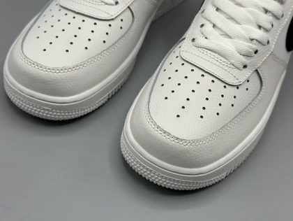 کتانی نایکی ایرفورس1 سفید نایک مشکی/Nike Air Force1 low