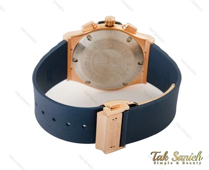 ساعت هابلوت مردانه سه موتوره سورمه ای Hublot-4089-G