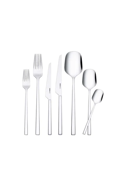 ست قاشق چنگال و کارد KORKMAZ مدل A2143 استیل - سفید