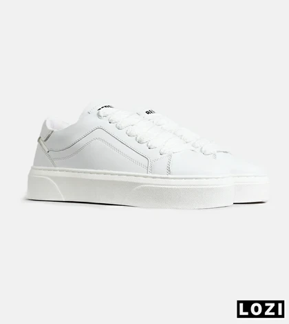 کفش کتانی مردانه سفید BERSHKA مدل 7739