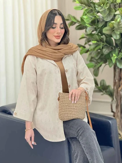 شومیز تک جیب پیله آستین پاگن