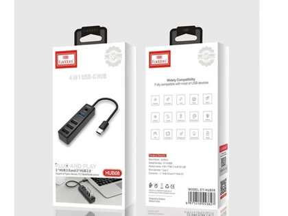 هاب تایپ سی 4 پورت ارلدام Earldom ET-HUB08 USB-C Hub