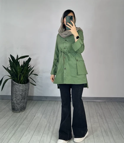 مانتو دکمه دار پاردیس(ایراد دار)