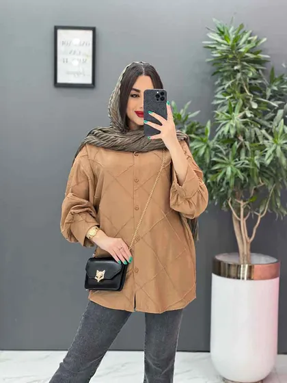 مانتو شومیزی لوزی دوزی