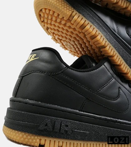 کفش کتانی مردانه و زنانه مشکی کرم نایک NIKE AIR FORCE مدل 2140