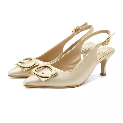 کفش مجلسی زنانه پاشنه‌دار 5 سانت مدل 400941 _ sandal valentino