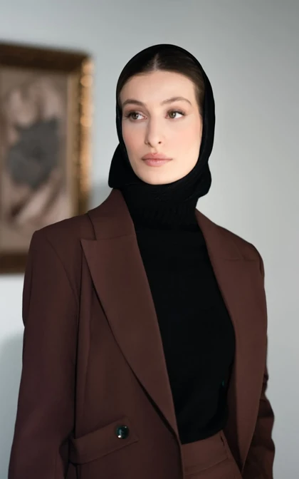 کت قهوه‌ای مجلسی نوادو