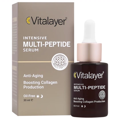 سرم مولتی پپتاید ویتالیر مدل Multi Peptide ضدچروک و جوانساز 30ml