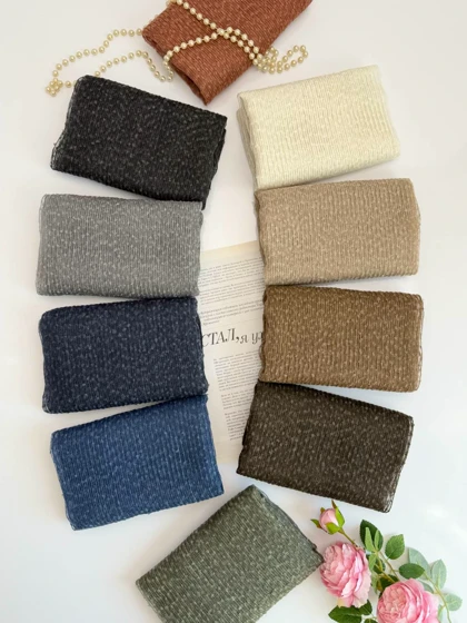 شال ویسکوز راه راه ریز 20679