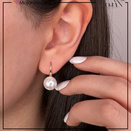 گوشواره صدفی مشابه طلا کد: sg466