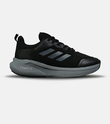 کفش کتانی مردانه و زنانه مشکی طوسی ADIDAS BOUNCE مدل 8586
