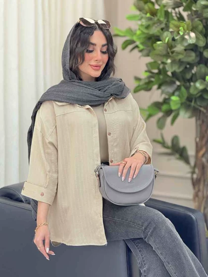 شومیز سر آستین دو دکمه