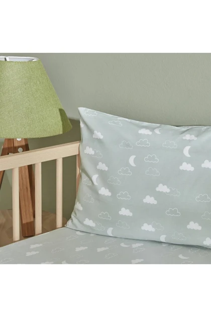 سرویس ملحفه یک نفره Karaca Home مدل Cloudy پنبه - سبز