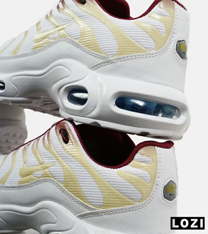 کفش کتانی مردانه و زنانه سفید قرمز زرد NIKE AirMax Plus TN Ultra مدل 7001