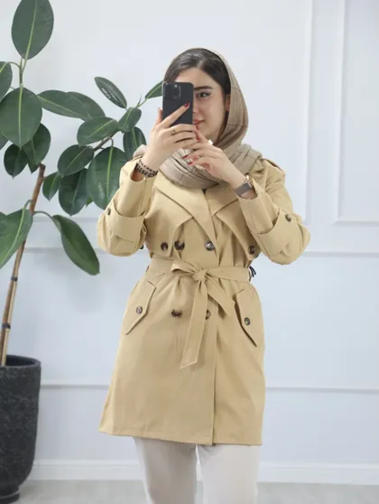 بارانی کوتاه طلا