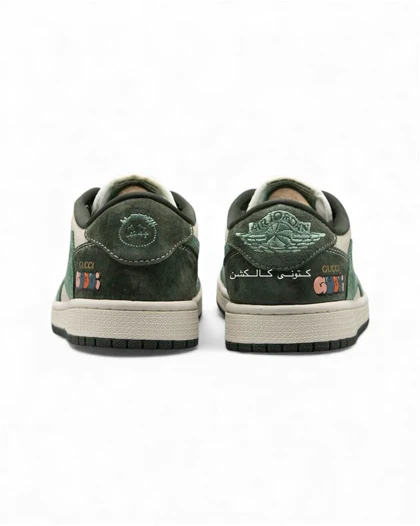 کتانی ویتنامی نایکی جردن وان ترویس اسکات گوچی ساق کوتاه Nike Air Jordan 1 Low OG Travis Scott X Gucci