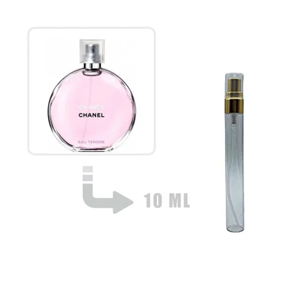 دکانت عطر ادکلن شنل چنس اوتندر زنانه-چنل چنس اوتندر ادوتویلت 10 میل اصلی Chanel Chance Eau Tendre EDT for Woman 10ml